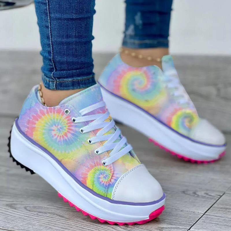 Zapatos Casuales Estilo Tie-Dye