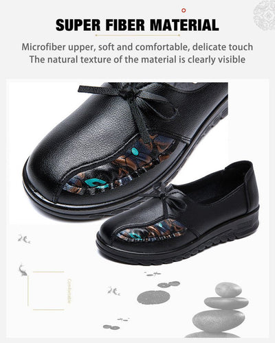 Mocasines planos de cuero