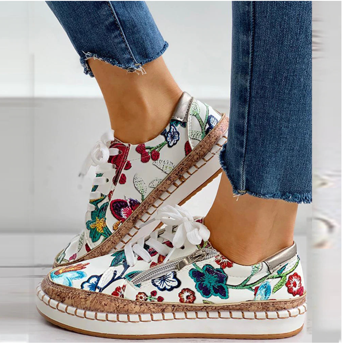 Elin™ | Zapatos ortopédicos de mujer con relleno de flores