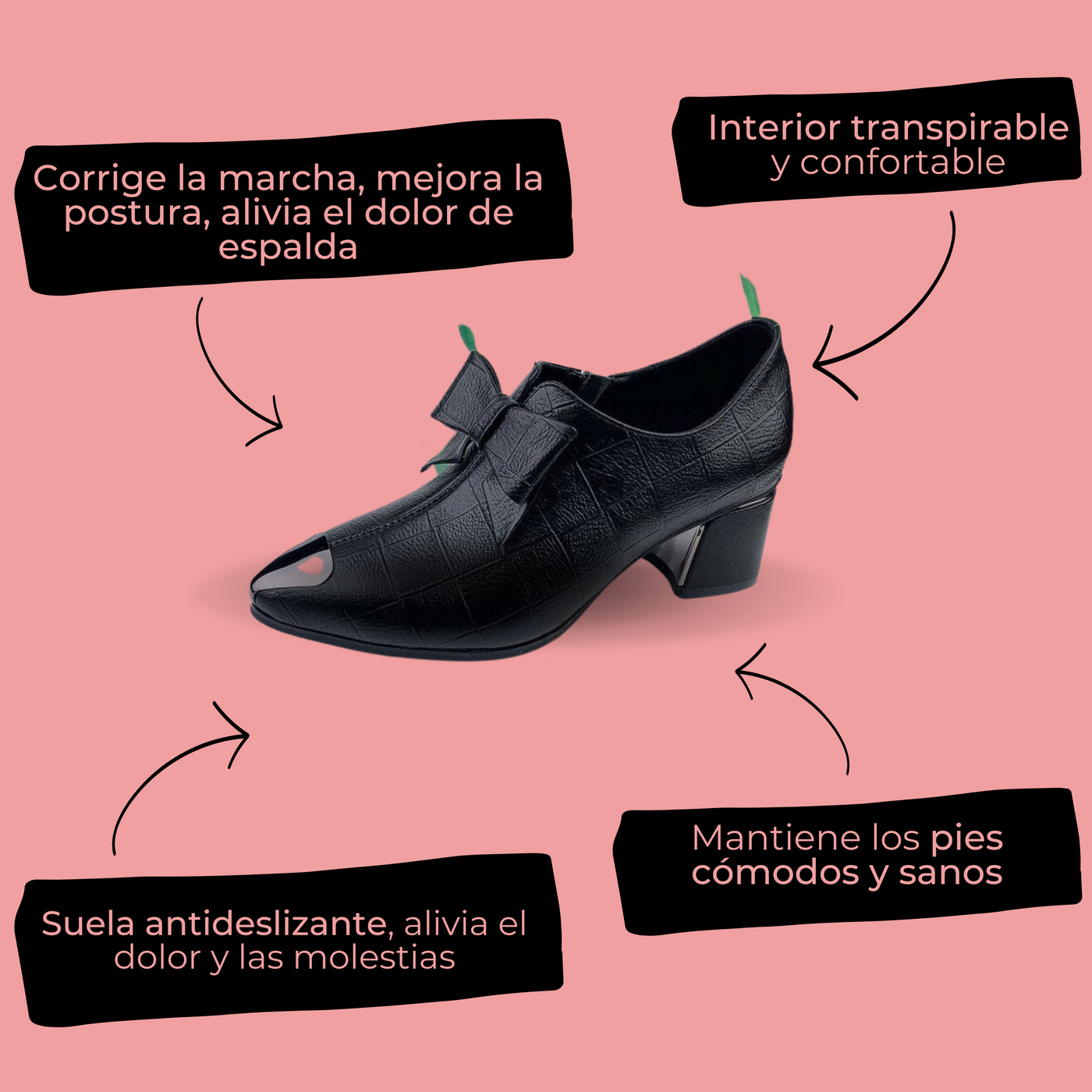 Zapato Elegancia punta Metal