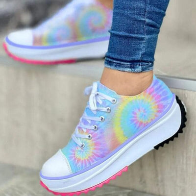 Zapatos Casuales Estilo Tie-Dye