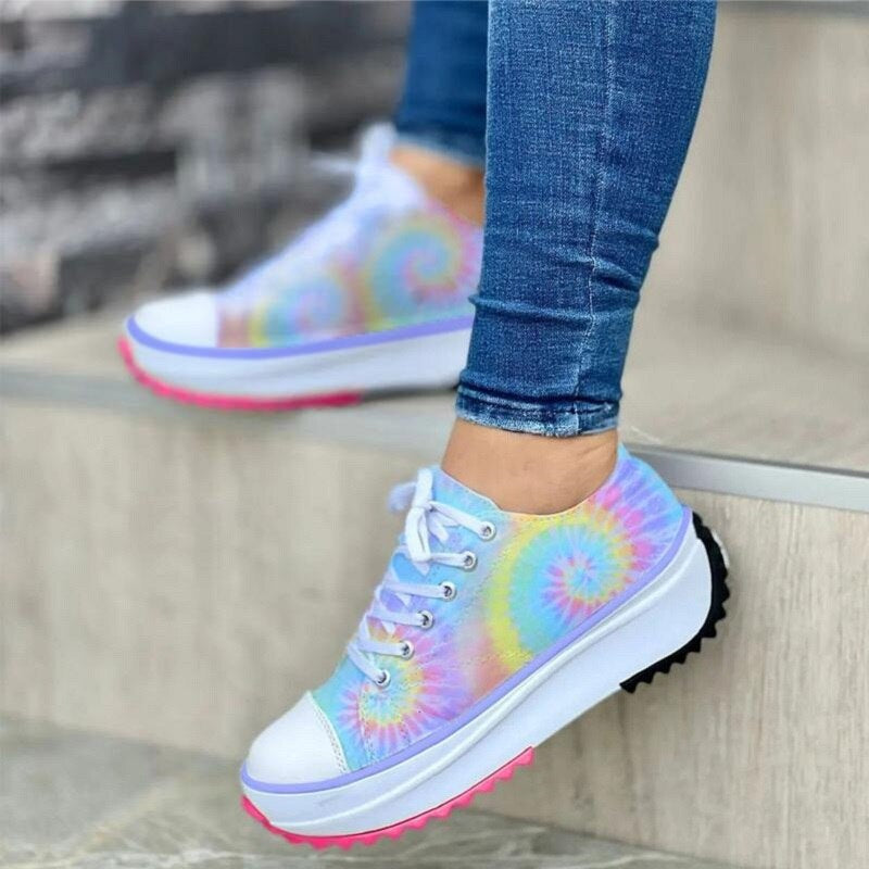 Zapatos Casuales Estilo Tie-Dye