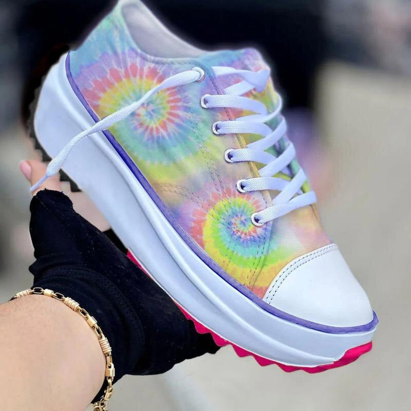 Zapatos Casuales Estilo Tie-Dye