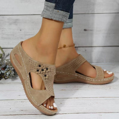 Sandalias romanas estilo gladiador mujer